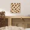 Pinda's - Patroon - Beige aluminium wit klein -sfeer3