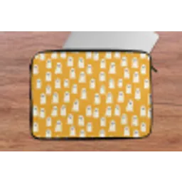 Halloween - Spookjes - Oker laptophoes neopreen klein 279 -tafel