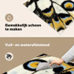 Vlinder - Vleugel - Geel Inductie beschemer met haakjes klein -ky-schoon-nl