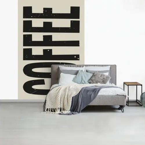 Japandi - Koffie - Decoratie - Vintage fotobehang vinyl groot -slaapkamer