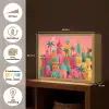 Kleurrijk - Palmbomen - Islamitisch Light Box met batterij (Wandlamp) middel -USP_websiteoverzichtNL
