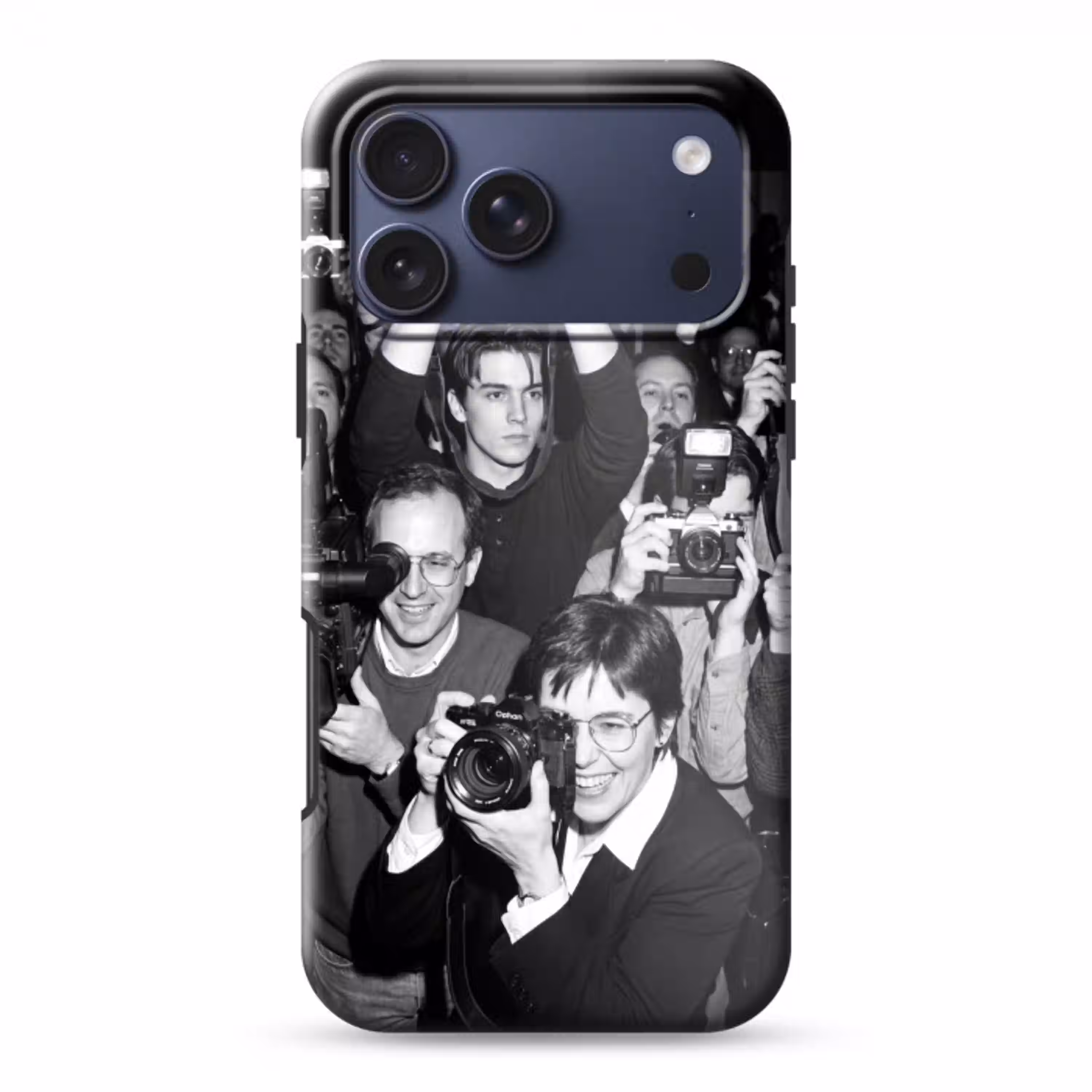 Fotografen - Menigte - Flitsers - Journalistiek Toughcase MagSafe Apple iPhone 17 Pro Max klein -3d