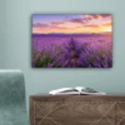 Lavendel - Veld - Natuur - Paars canvas 2cm klein -sfeer4