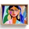 Portret - Vrouw - Modern Dienblad Rechthoek middel -z3d_shopping