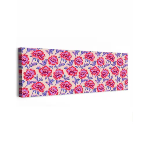 Bloemen - Patroon - Meerkleurig canvas 2cm klein 828 -z3d