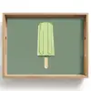 Groen - Waterijsje - Stokje - Illustratie Dienblad Rechthoek middel -z3d_shopping
