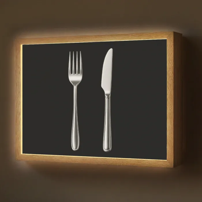 Bestek - Klassiek - Elegant Light Box met batterij (Wandlamp) middel -z3d_website