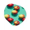 Appels - Water - Turquoise Wandcirkel Organisch Forex 3mm klein 629 -3d