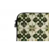Patroon - Tegel - Groen laptophoes neopreen klein 279 -detail