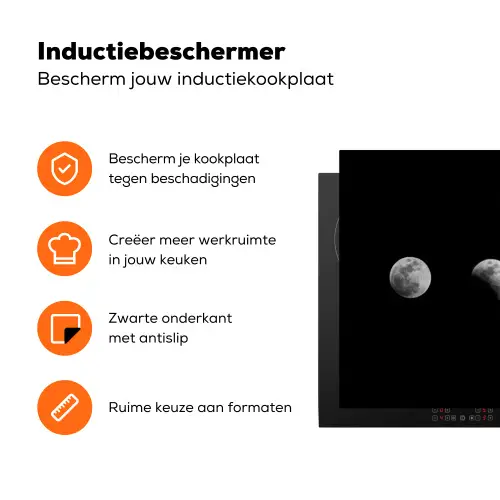 Een Ode aan de Maancyclus Inductie beschermer vinyl 3mm klein -zzzzzzz-td-ups