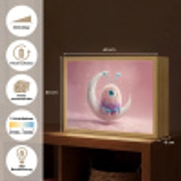 Maan - Monster - Roze Light Box met batterij (Wandlamp) middel -USP_websiteoverzichtDE