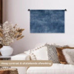 Linnen - Textuur - Patroon - Denim - Rustiek Wandkleed katoen klein 269 -sfeer1