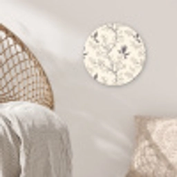 Takken - Vogels - Beige Wandcirkel kunststof plaat 5mm dik klein 188 -sfeer5