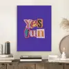Yes fun - Kleurrijk - Collage-stijl PET vilt klein -sfeer1