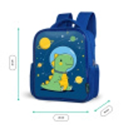 Dino - Ruimte - Planeten Kinderrugzak - Blauw middel -productfoto_formaten