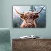 Schotse hooglander - Bergen - Portret canvas 2cm klein -sfeer4