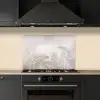 Bladeren - Beige - Botanisch - Vintage keuken achterwand spatscherm klein -sfeer1