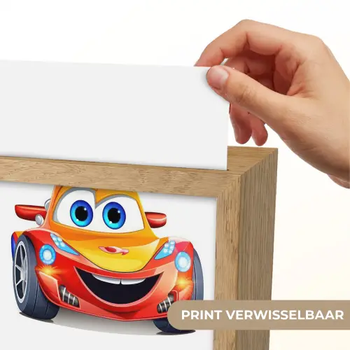Raceauto - Oranje - Jongens - Kinderen - Auto Light Box met kabel (Kinderlampje) klein -USP_websiteprintNL