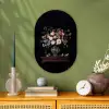 Bloemenvaas - Hout - Bloemen - Boeket Wandcirkel Ovaal Forex klein -sfeer2
