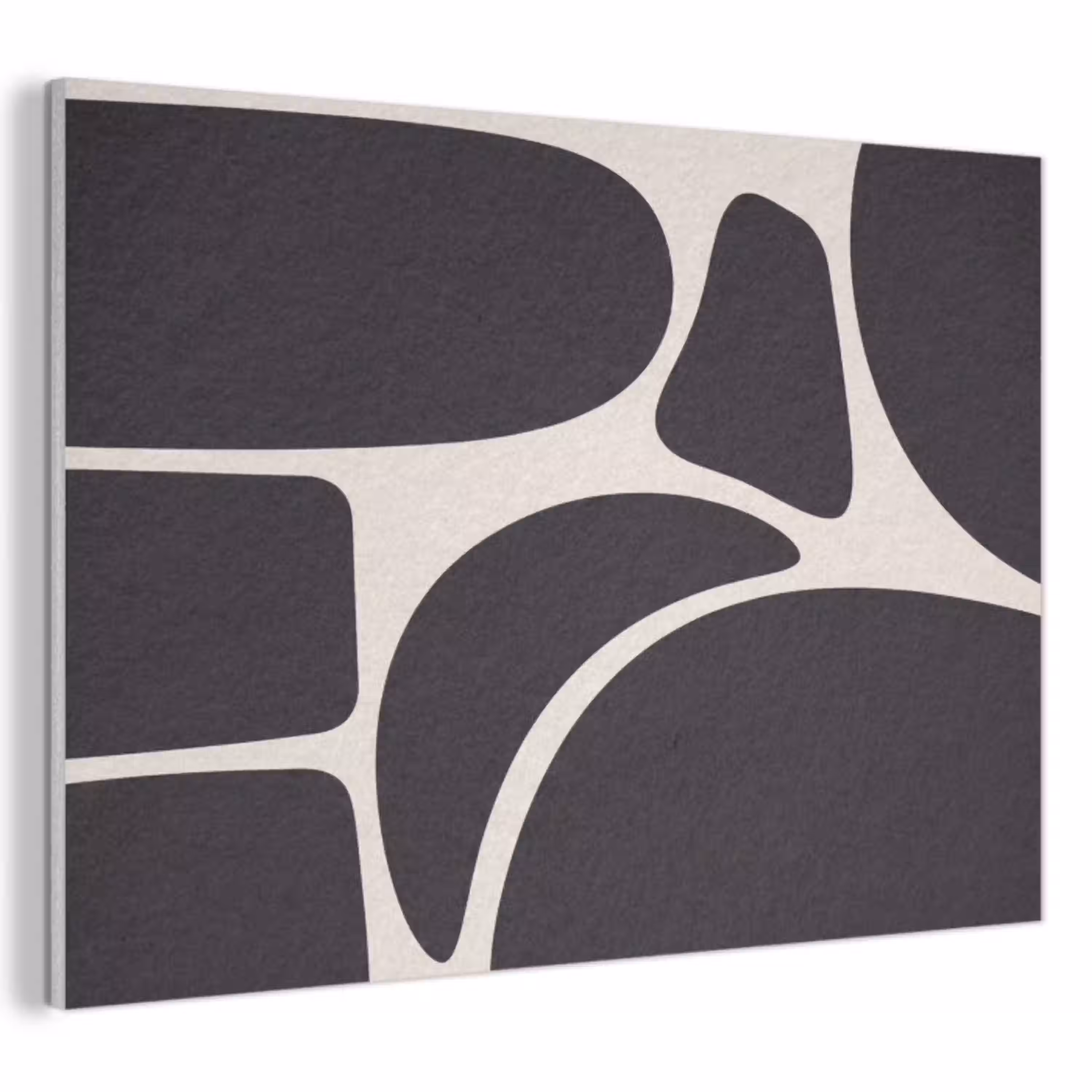 Patroon - Organisch - Zwart PET vilt klein -3d