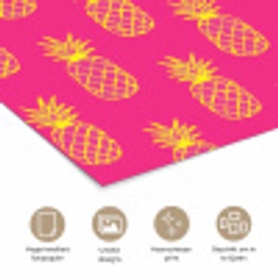Ananas - Trendy - Roze poster papier klein 62 -closeup_NL