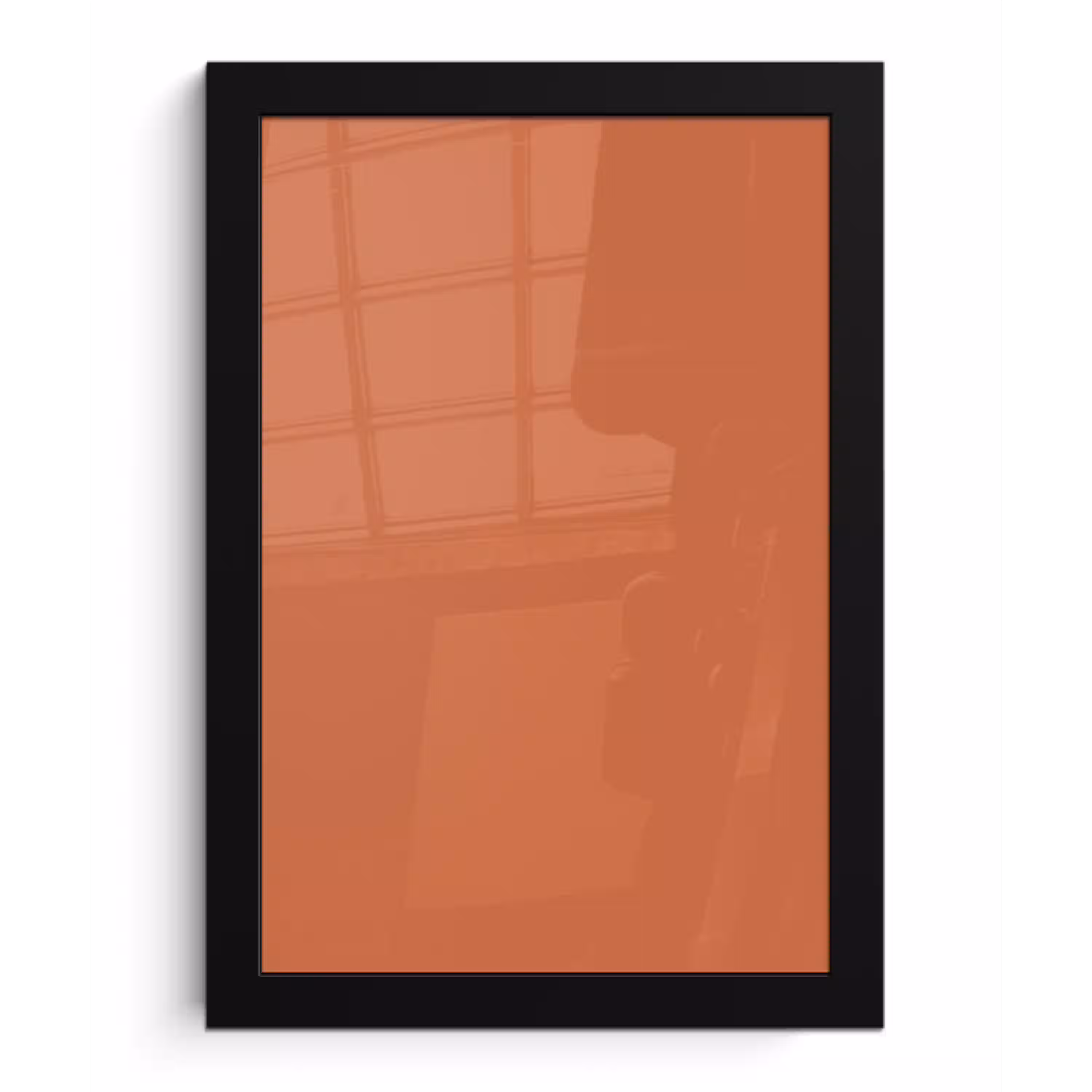 Classic - Terracotta - Oranje fotolijst zwart zonder passe partout klein 224 -3d