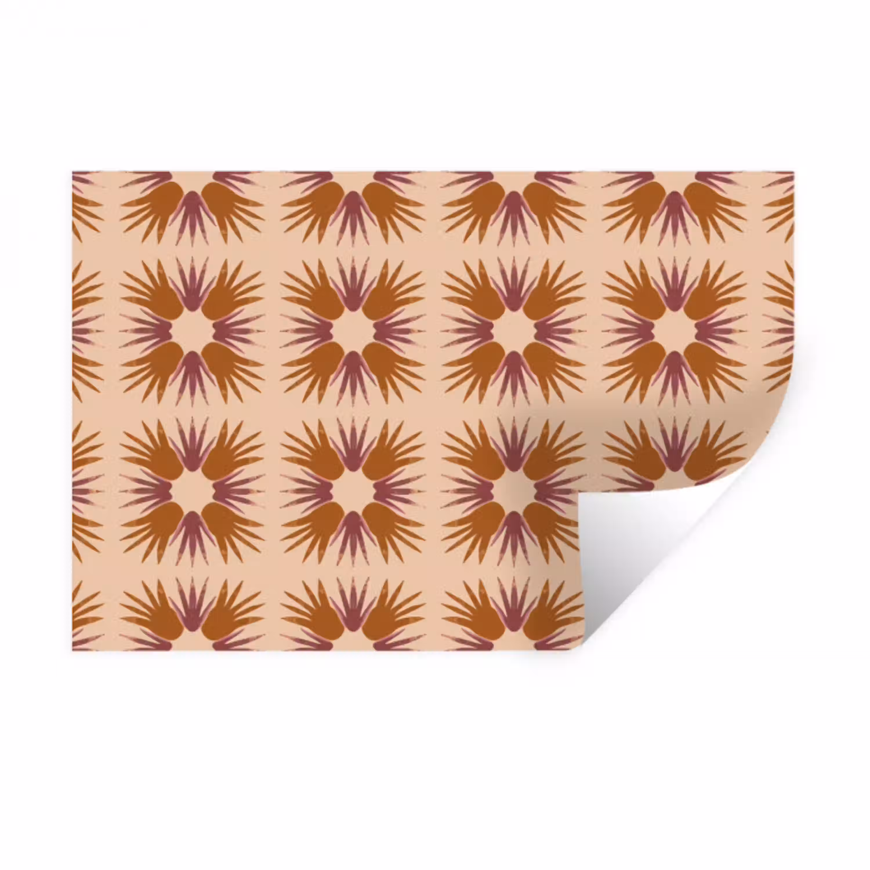 Ornament - Patroon - Oker Muursticker klein 286 -3d