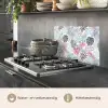 Bladeren - Jungle - Pastel - Tropisch keuken achterwand spatscherm klein -usp_NL