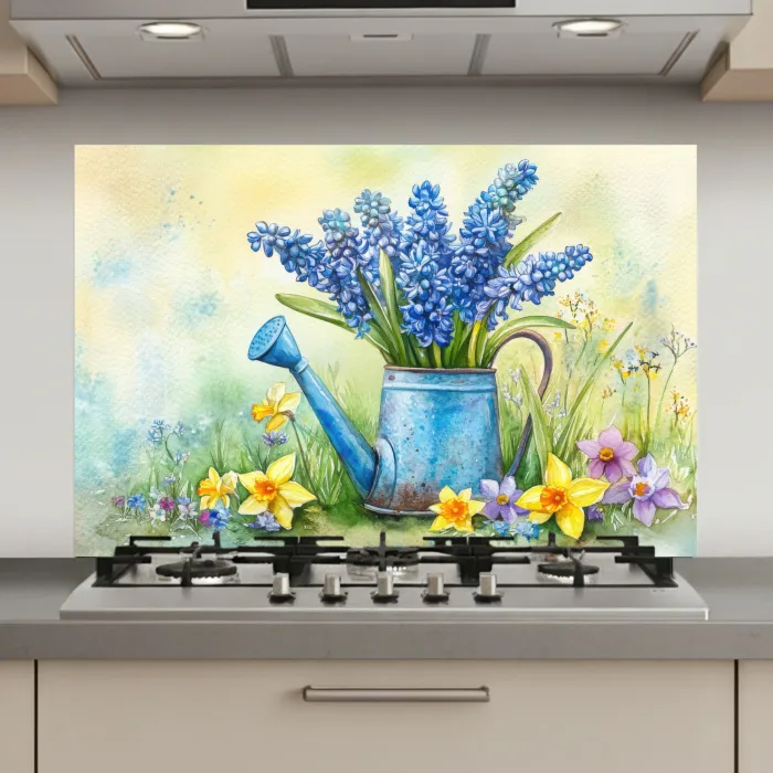 Gieter - Lavendel - Bloesems keuken achterwand spatscherm klein -3d_website