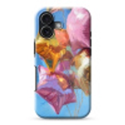 Ballonnen - Goud - Stervorm - Roze Toughcase MagSafe Apple iPhone 17 klein -3d