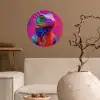 Kameleon - Dieren - Neon - Kleur Wandcirkel behangsticker klein -sfeer1
