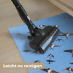 Zwaluwen - Vliegen - Blauw Deurmat klein -reinigen_DE