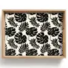 Modern - Monstera - Zwart Dienblad Rechthoek middel 911 -z3d_shopping