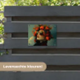 Vrouw - Granaatappel - Herfst - Zonnebril tuinposter los doek klein -sfeer3
