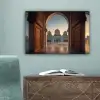 Zonsopkomst - Witte koepels - Marmer plein canvas 2cm klein -sfeer4