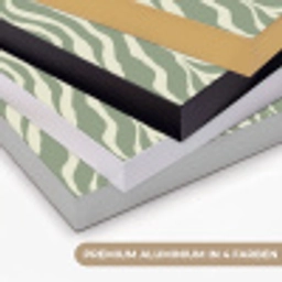 Zebra - Motief - Groen Textielframe zwart klein 947 -USP_kleurenDE