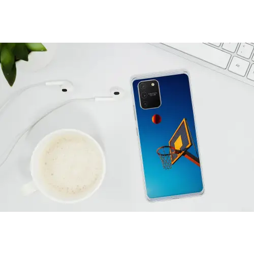 Basketbal -  Lucht - Ring Telefoonhoesje Samsung Galaxy S10 Lite klein -oordopS10Lite