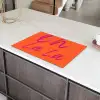 Oh la la - Oranje - Roze - Grafisch Inductie beschermer vinyl 3mm klein -sfeer8