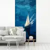 Zeilboot - Water - Abstract - Schaduw fotobehang vinyl groot -woonkamer