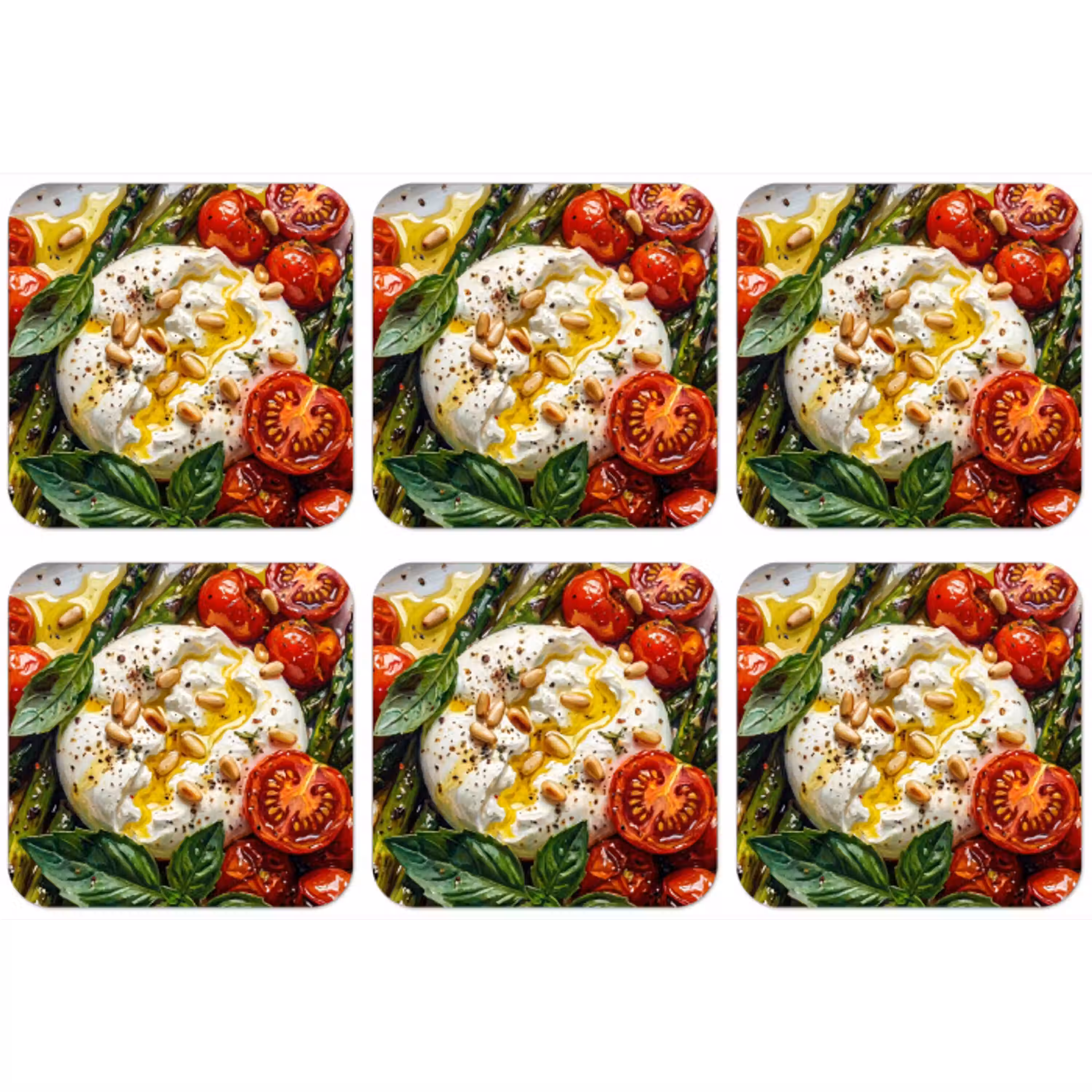 Eten - Groenten - Kaas - Modern - Vers onderzetter kurk middel -zkaufland3dotto