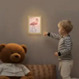 Flamingo - Water - Roze Light Box met kabel (Kinderlampje) klein -sfeer4a_kind