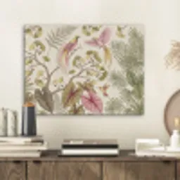 Vogels - Tropisch - Botanisch - Roze PET vilt klein -sfeer1