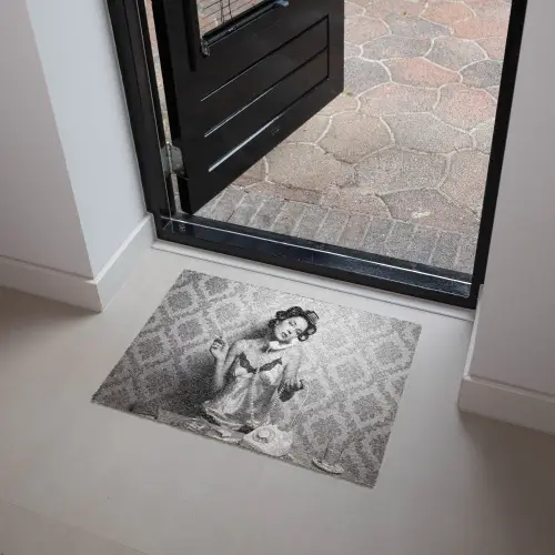 Chic - Vrouw - Zwart - Wit Deurmat klein -sfeer5