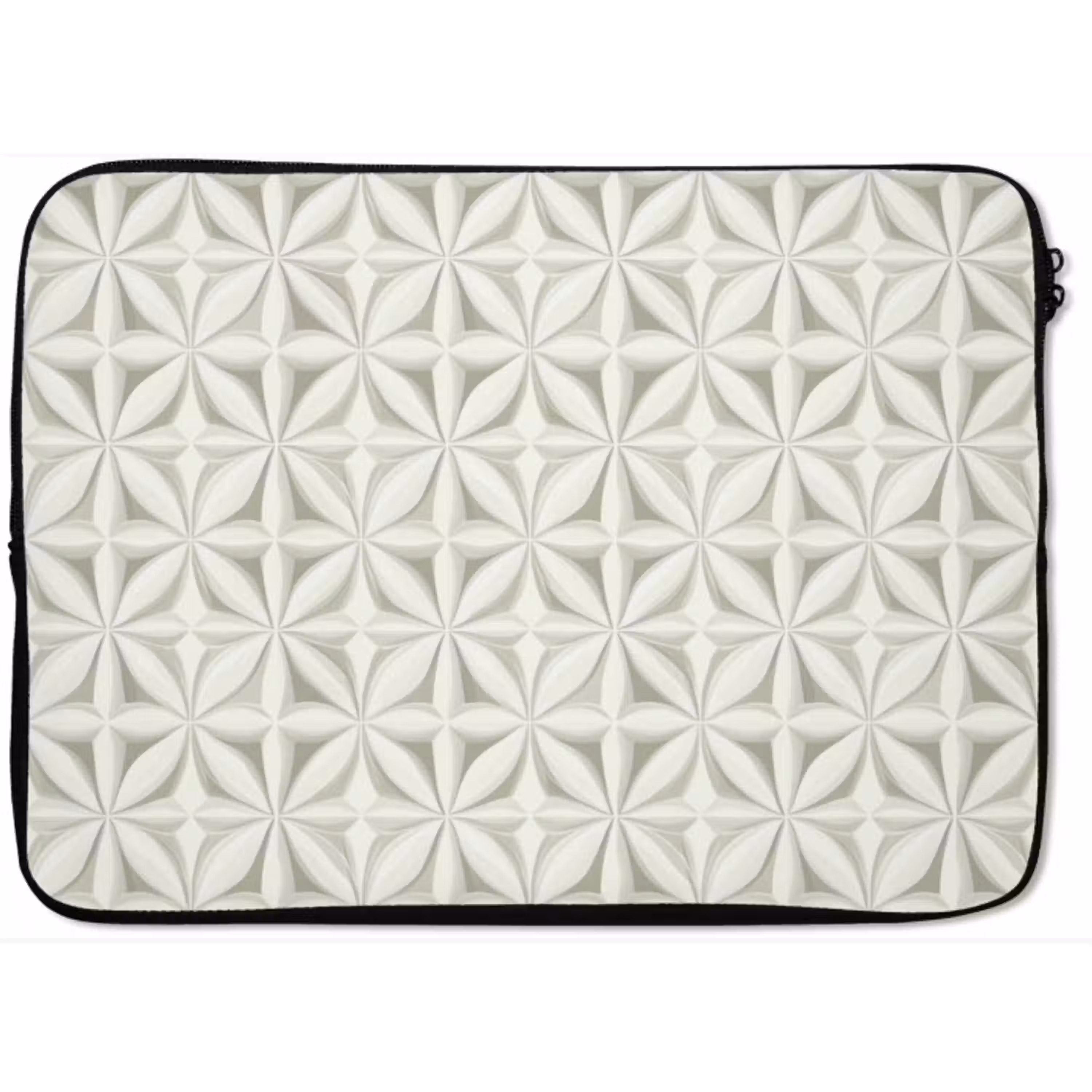 Abstract - Structuur - Grijs - Wit laptophoes neopreen klein 279 -zkaufland3dotto