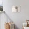 Minimalistisch - Cirkel - Lichtgrijs tuinposter los doek klein -sfeer8