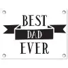 Papa - Quote - Beste papa tuinposter los doek klein -3d