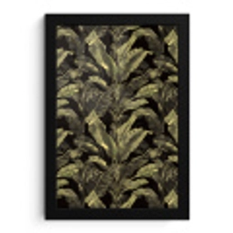 Botanisch - Bladeren - Groen fotolijst zwart zonder passe partout klein 224 -3d