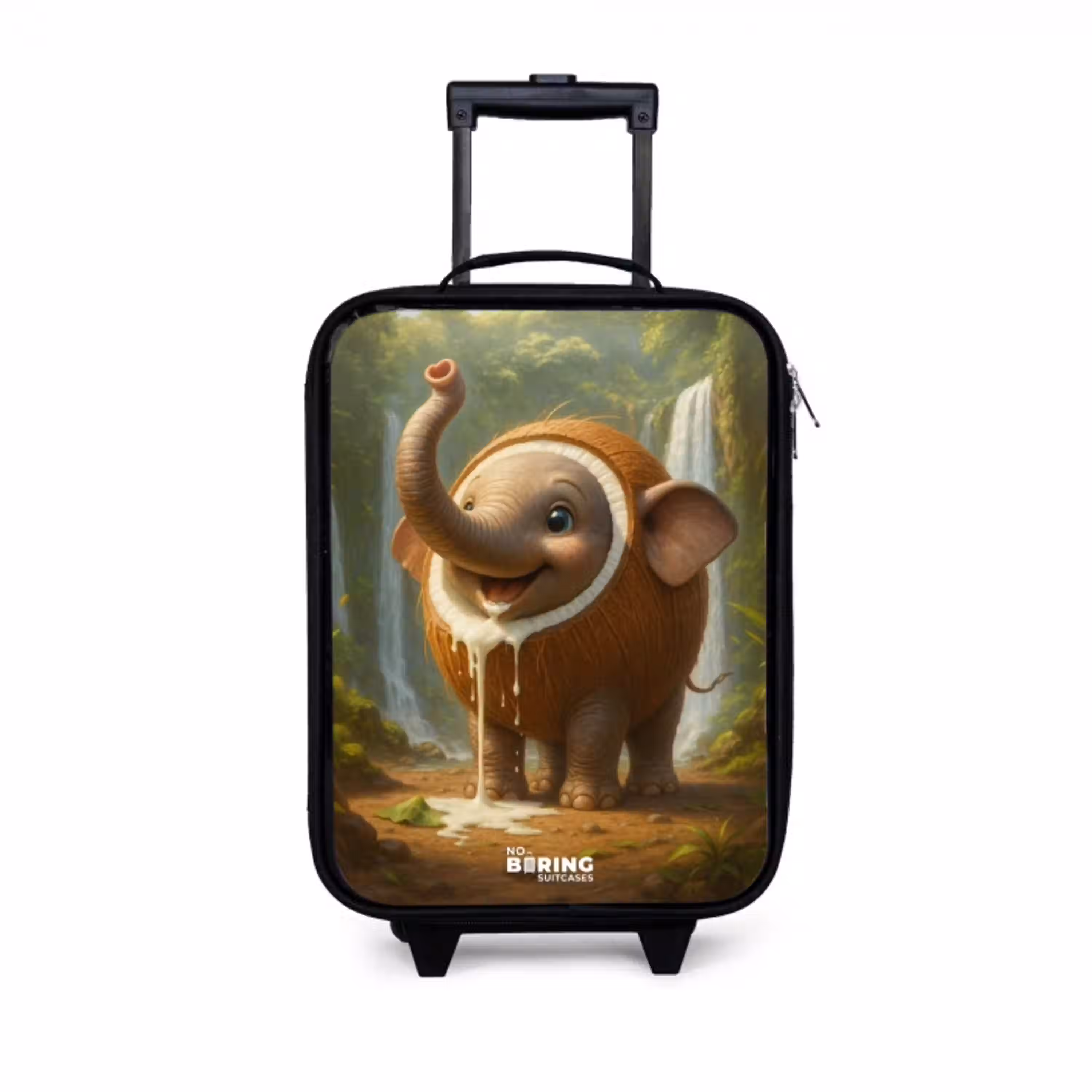 Coconote Elephante Kinderkoffer - Zwart klein -3d