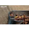 Wereldkaart - Gegrild vlees Placemat vinyl groot -closeup