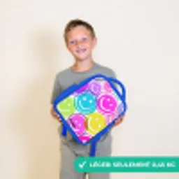 Kleurrijke glimlachexplosie Kinderrugzak - Blauw middel -sfeer1_FR